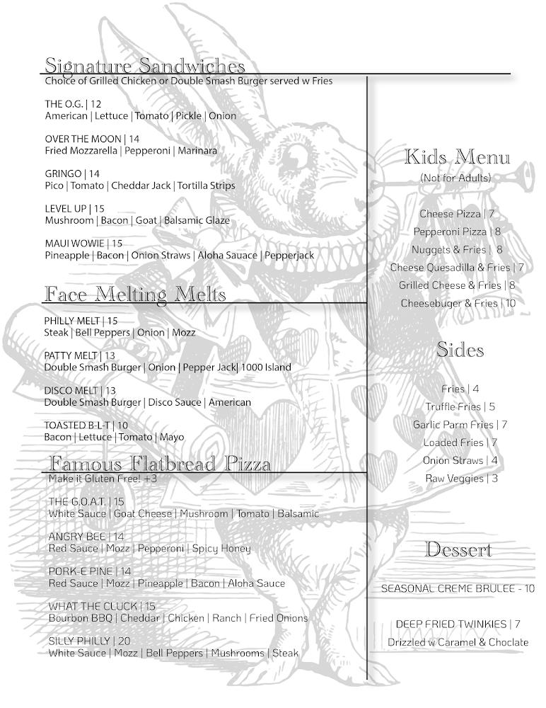 The White Rabbit Lounge Menu image 4